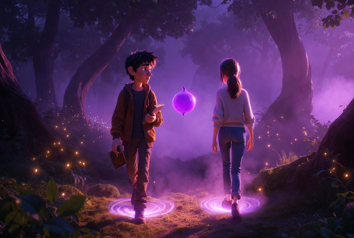 Prompt used right under the image: Cinematic Pixar-style animated scene, ultra…